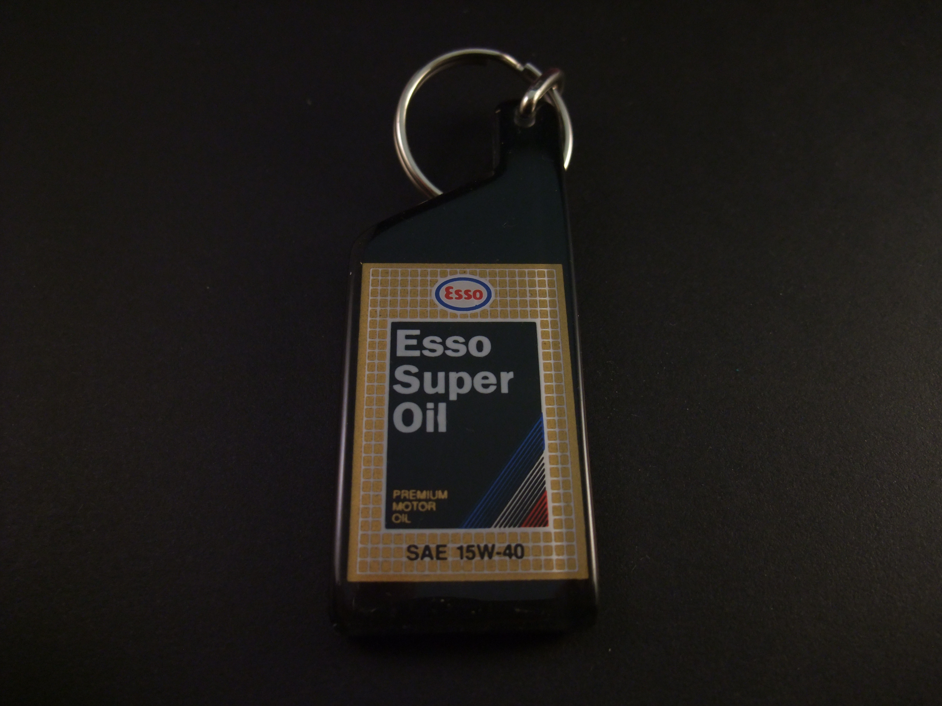 Esso super oil, Premium motor oil( SAE 15W-40) sleutelhanger